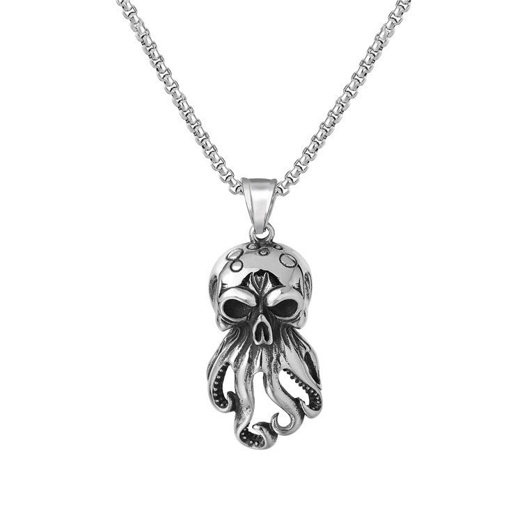 Wholesale Heart necklace human organ titanium steel chain